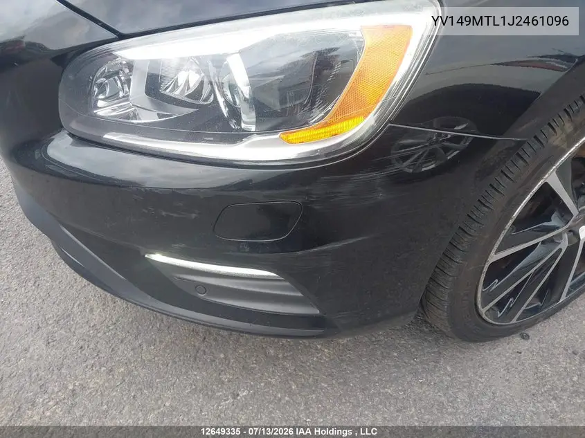 2018 Volvo S60 Dynamic VIN: YV149MTL1J2461096 Lot: 12649335