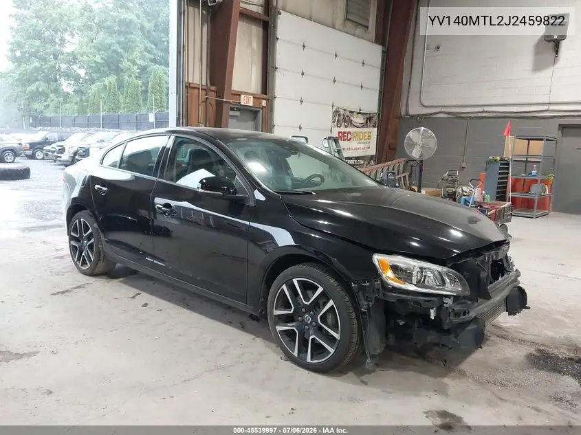2018 Volvo S60 T5 Dynamic VIN: YV140MTL2J2459822 Lot: 45539997