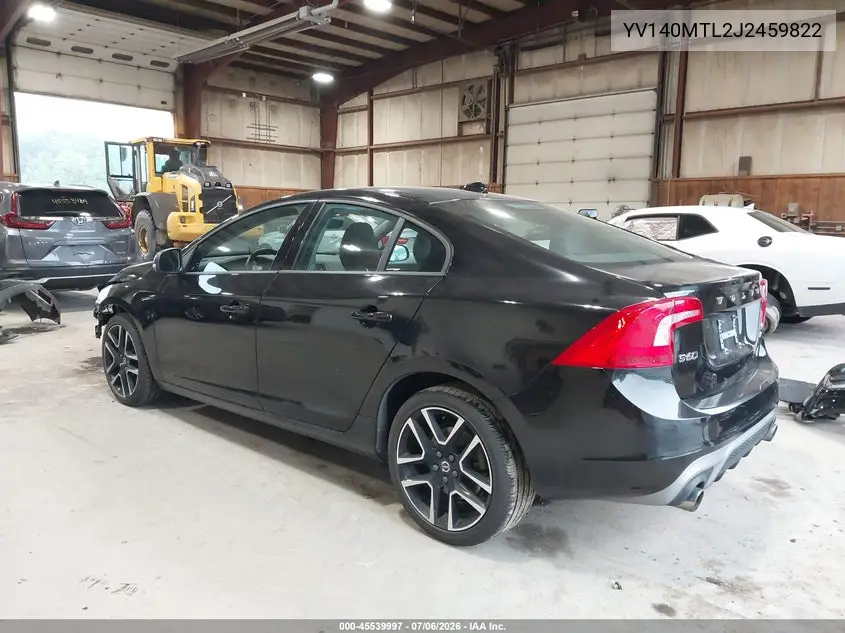 2018 Volvo S60 T5 Dynamic VIN: YV140MTL2J2459822 Lot: 45539997