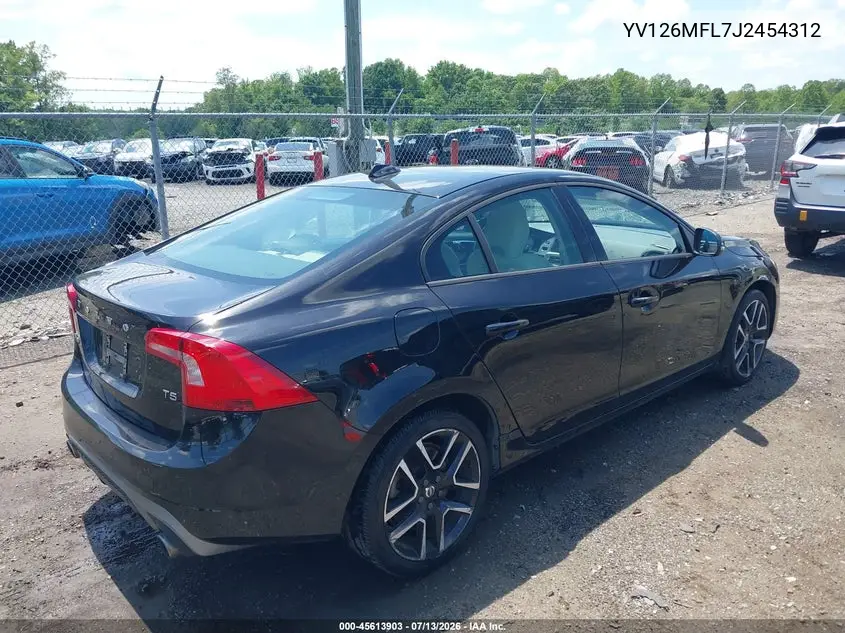 2018 Volvo S60 T5 Dynamic VIN: YV126MFL7J2454312 Lot: 45613903