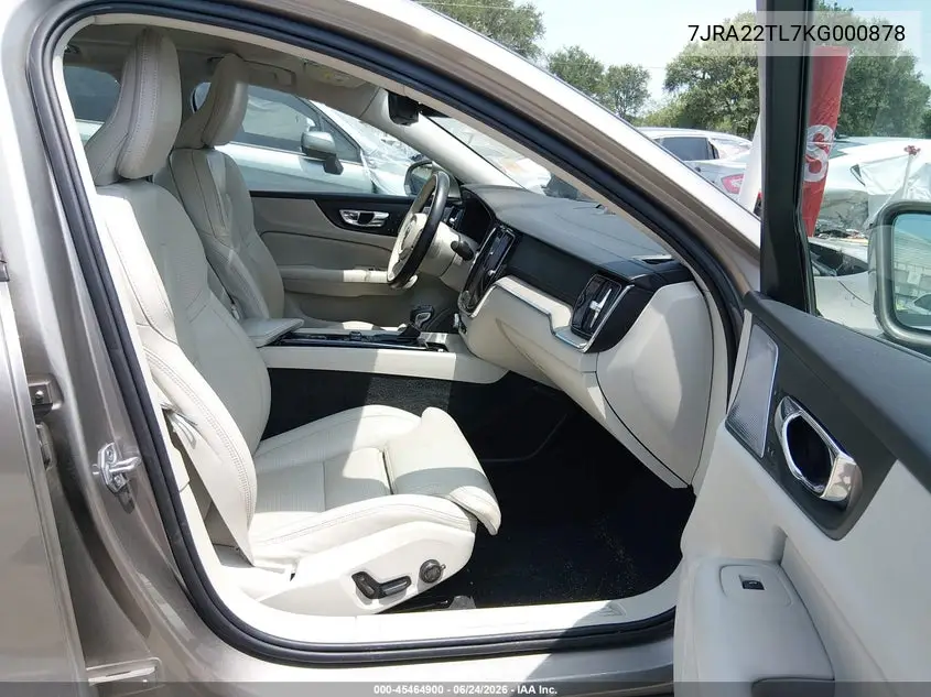 2019 Volvo S60 T6 Inscription VIN: 7JRA22TL7KG000878 Lot: 45464900