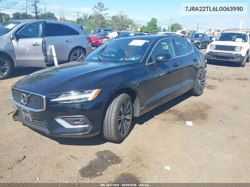 2020 Volvo S60 T6 Inscription VIN: 7JRA22TL6LG063990 Lot: 45321929