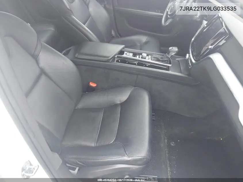 2020 Volvo S60 T6 Momentum VIN: 7JRA22TK9LG033535 Lot: 45364254