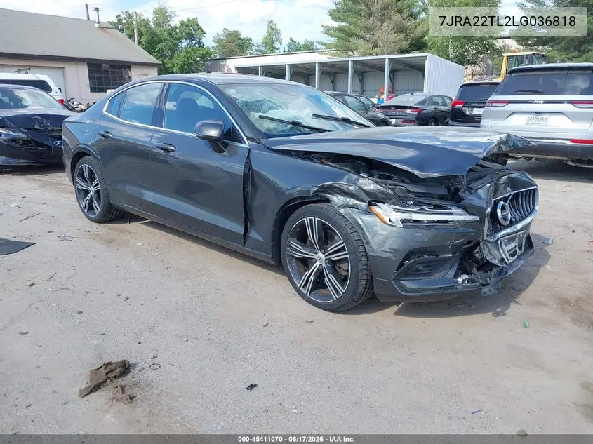 2020 Volvo S60 T6 Inscription VIN: 7JRA22TL2LG036818 Lot: 45411070