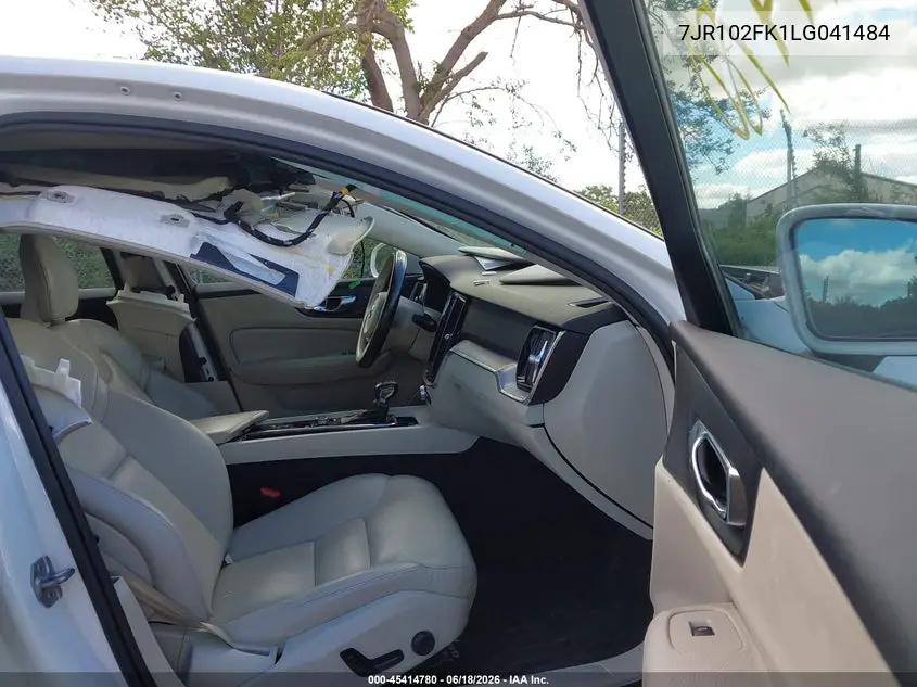 2020 Volvo S60 Momentum VIN: 7JR102FK1LG041484 Lot: 45414780