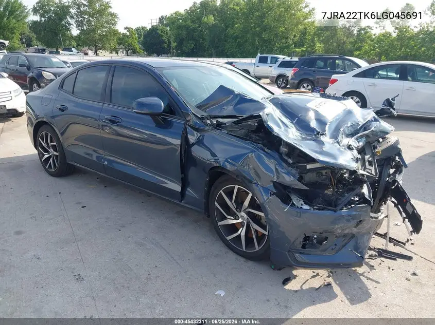 2020 Volvo S60 T6 Momentum VIN: 7JRA22TK6LG045691 Lot: 45432311