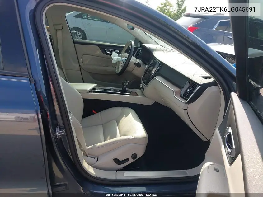 2020 Volvo S60 T6 Momentum VIN: 7JRA22TK6LG045691 Lot: 45432311
