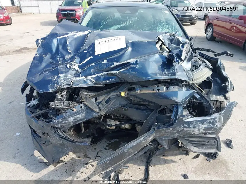 2020 Volvo S60 T6 Momentum VIN: 7JRA22TK6LG045691 Lot: 45432311
