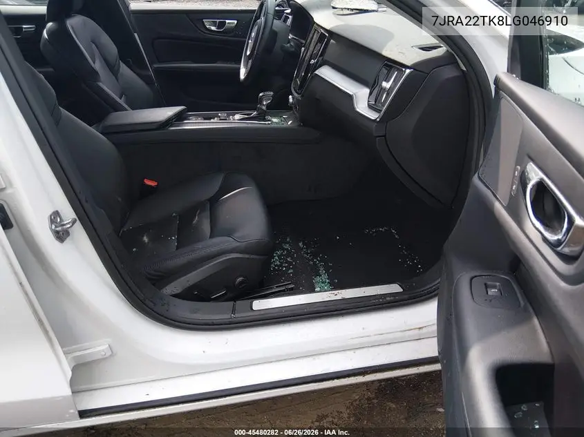 2020 Volvo S60 T6 Momentum VIN: 7JRA22TK8LG046910 Lot: 45480282