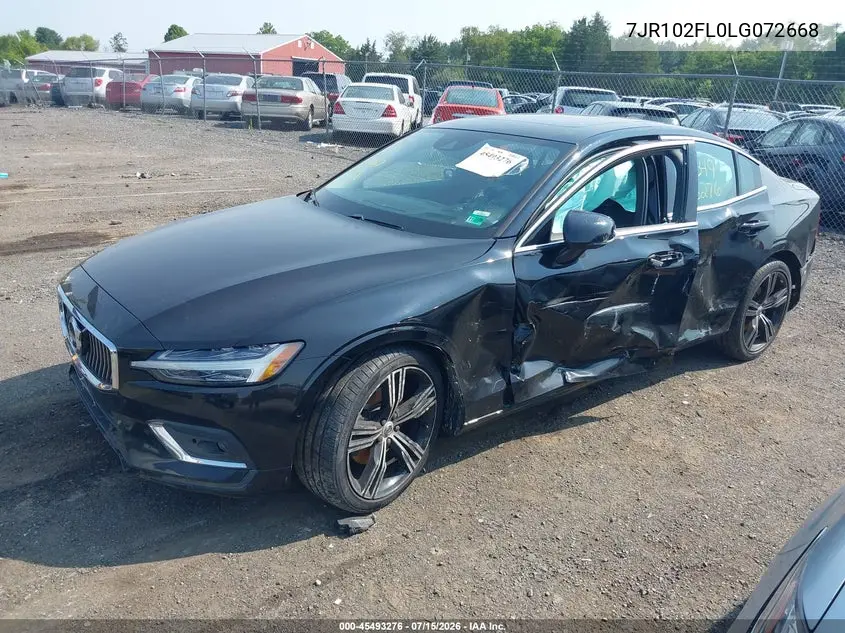 2020 Volvo S60 T5 Inscription VIN: 7JR102FL0LG072668 Lot: 45493276