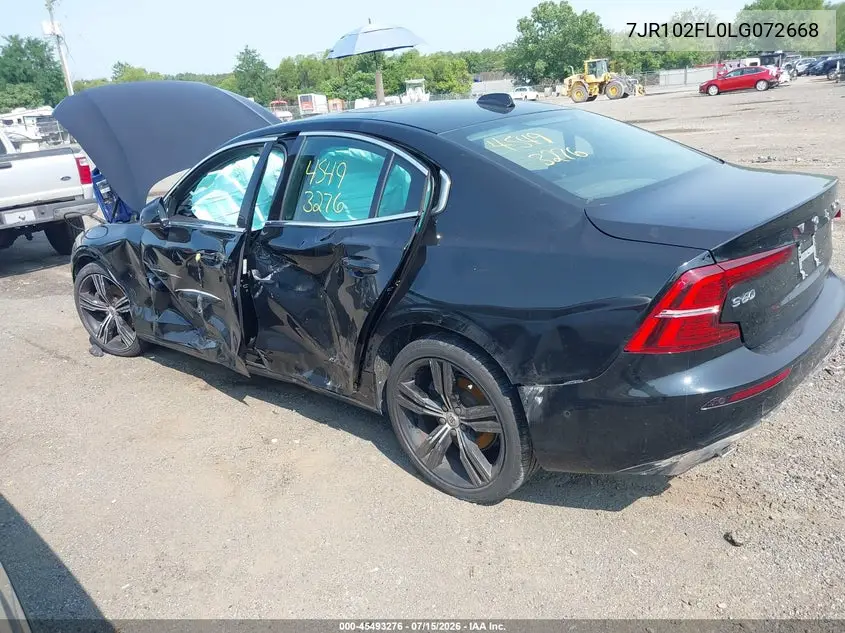 2020 Volvo S60 T5 Inscription VIN: 7JR102FL0LG072668 Lot: 45493276