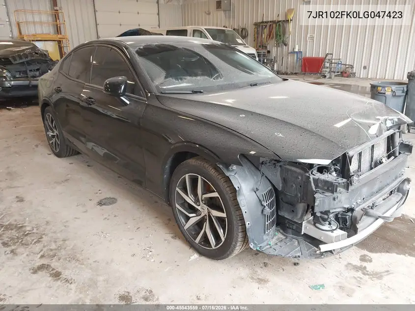 2020 Volvo S60 T5 Momentum VIN: 7JR102FK0LG047423 Lot: 45543559