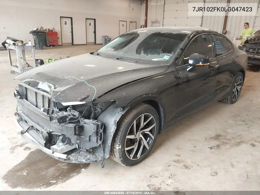 2020 Volvo S60 T5 Momentum VIN: 7JR102FK0LG047423 Lot: 45543559