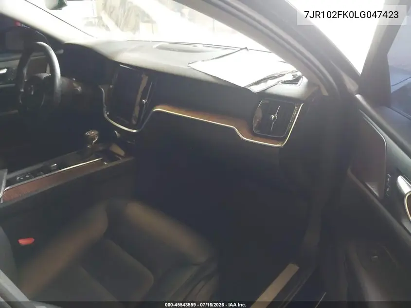 2020 Volvo S60 T5 Momentum VIN: 7JR102FK0LG047423 Lot: 45543559