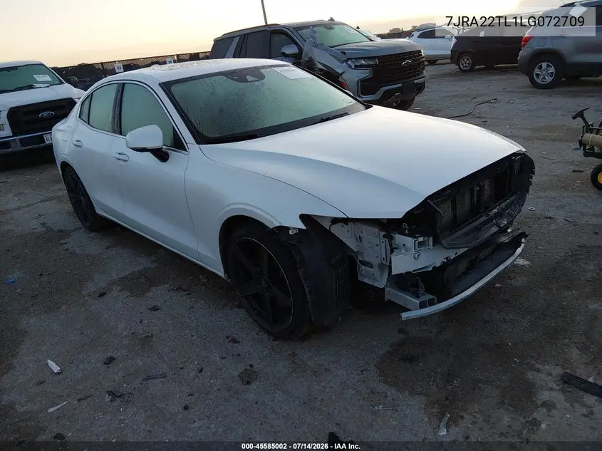 2020 Volvo S60 T6 Inscription VIN: 7JRA22TL1LG072709 Lot: 45585002