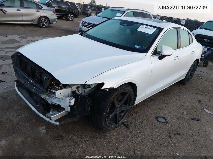 2020 Volvo S60 T6 Inscription VIN: 7JRA22TL1LG072709 Lot: 45585002