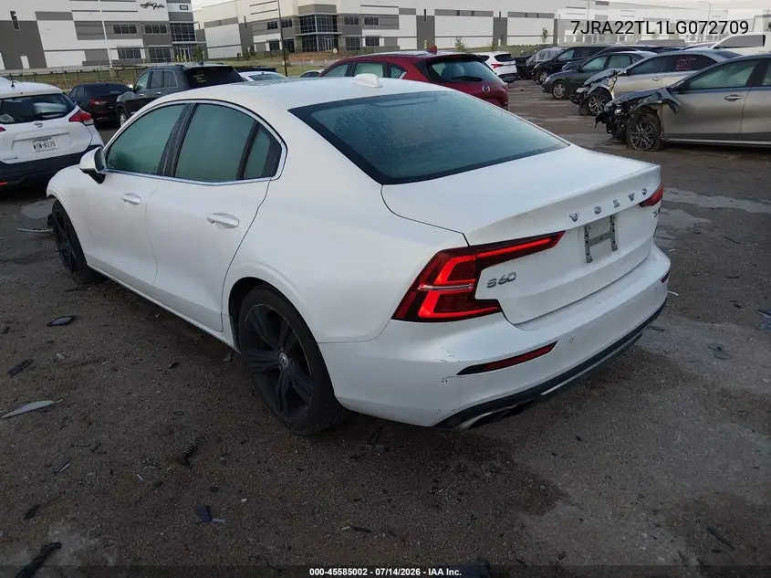 2020 Volvo S60 T6 Inscription VIN: 7JRA22TL1LG072709 Lot: 45585002