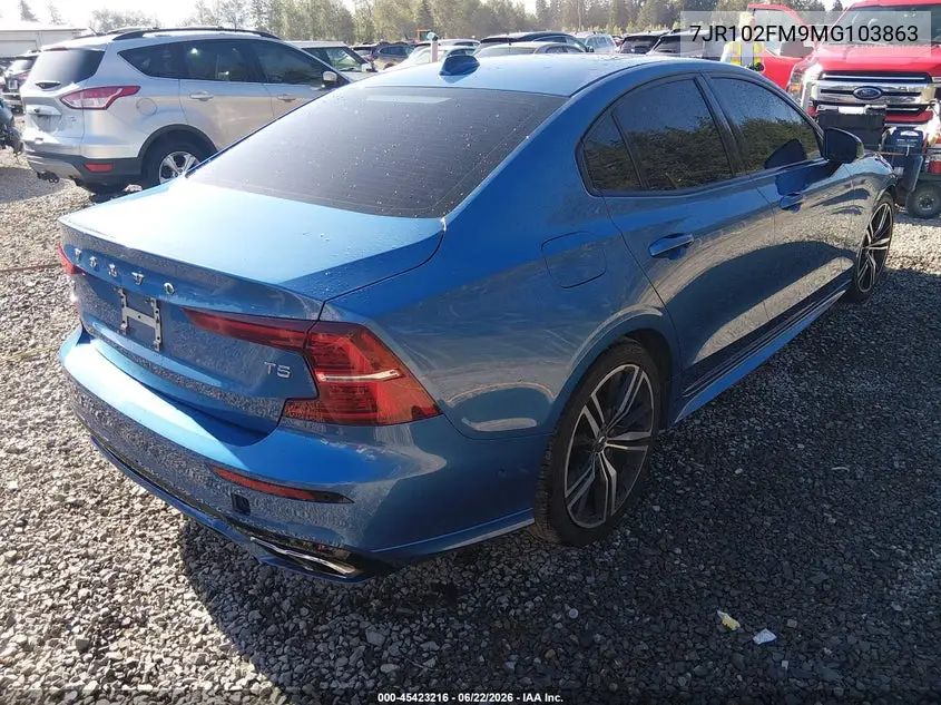 2021 Volvo S60 T5 R-Design VIN: 7JR102FM9MG103863 Lot: 45423216
