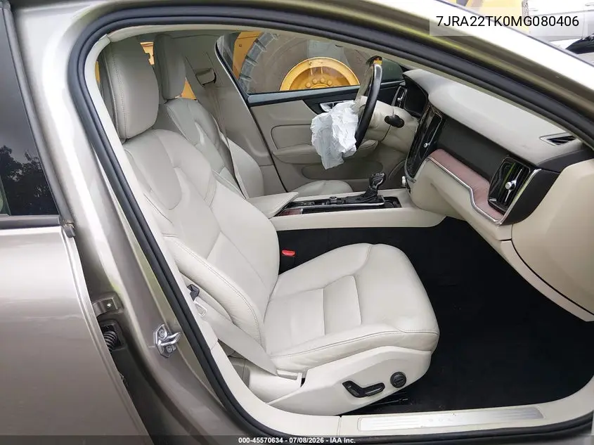 2021 Volvo S60 T6 Momentum VIN: 7JRA22TK0MG080406 Lot: 45570634