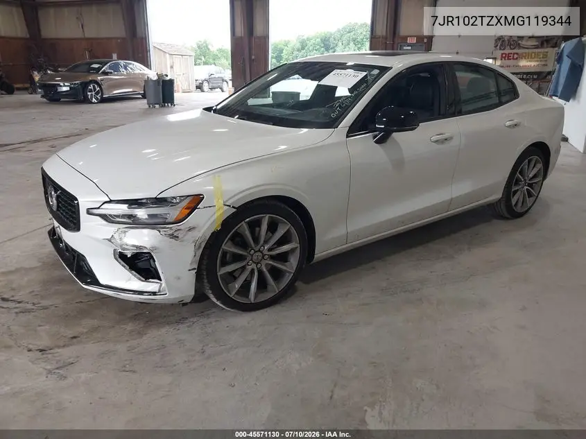2021 Volvo S60 T5 Momentum VIN: 7JR102TZXMG119344 Lot: 45571130