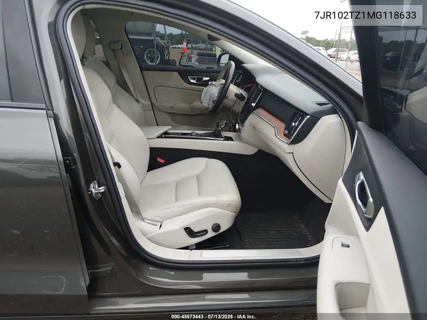 2021 Volvo S60 T5 Momentum VIN: 7JR102TZ1MG118633 Lot: 45573443