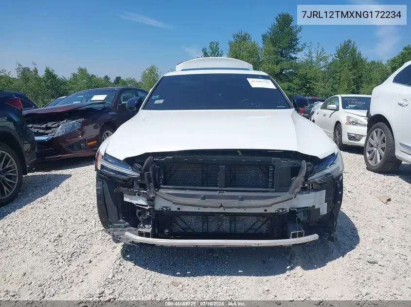 2022 Volvo S60 B5 R-Design VIN: 7JRL12TMXNG172234 Lot: 45589729