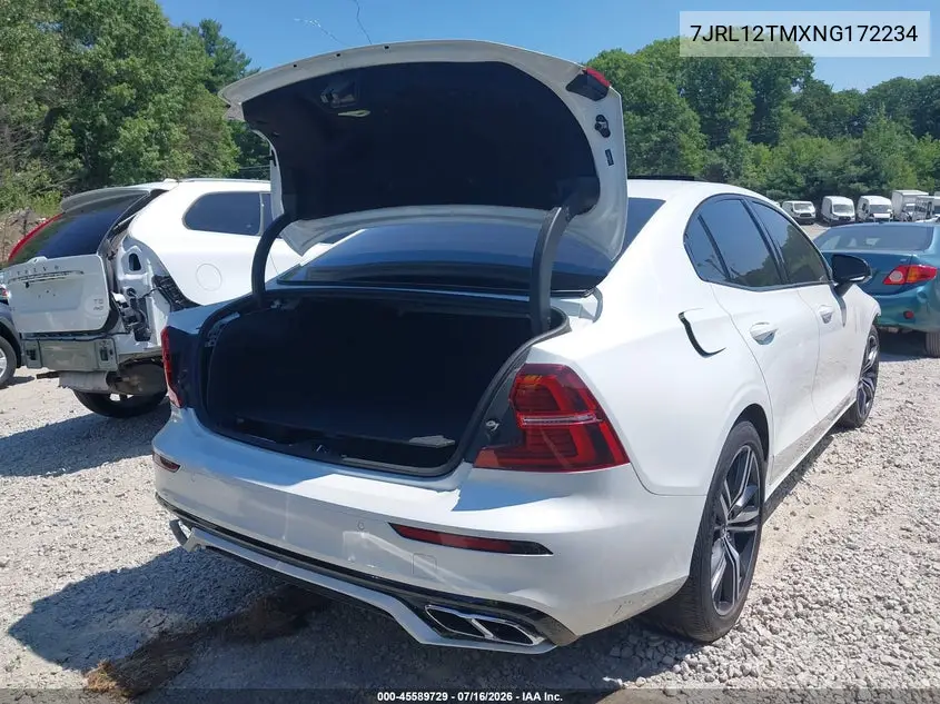 2022 Volvo S60 B5 R-Design VIN: 7JRL12TMXNG172234 Lot: 45589729
