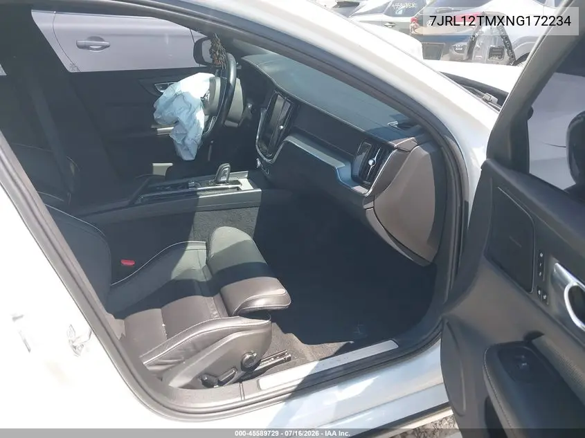 2022 Volvo S60 B5 R-Design VIN: 7JRL12TMXNG172234 Lot: 45589729