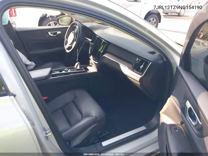 2022 Volvo S60 B5 Momentum VIN: 7JRL12TZ9NG154190 Lot: 45601574