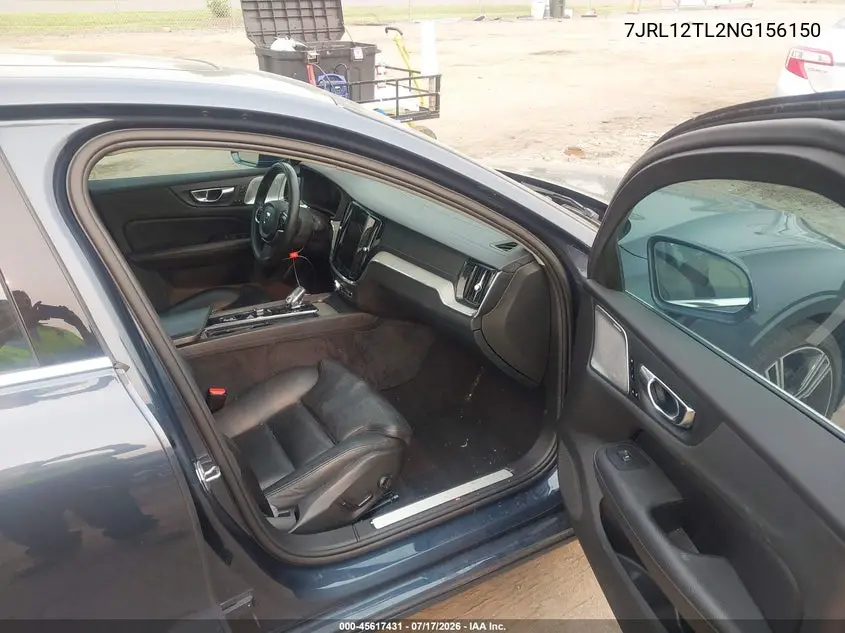 2022 Volvo S60 B5 Inscription VIN: 7JRL12TL2NG156150 Lot: 45617431