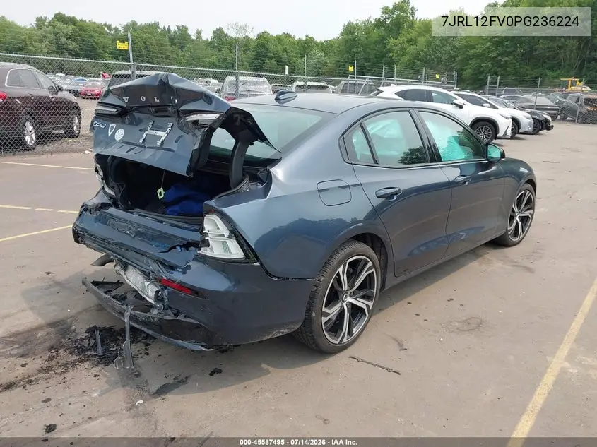 2023 Volvo S60 B5 Core Dark Theme VIN: 7JRL12FV0PG236224 Lot: 45587495