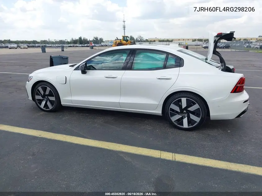 2024 Volvo S60 Recharge Plug-In Hybrid T8 Plus Dark Theme VIN: 7JRH60FL4RG298206 Lot: 45382920
