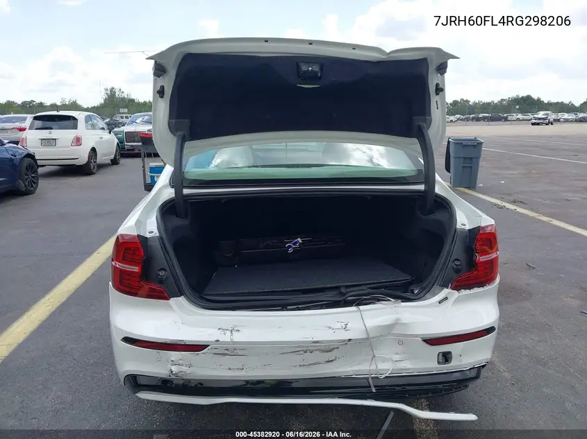 2024 Volvo S60 Recharge Plug-In Hybrid T8 Plus Dark Theme VIN: 7JRH60FL4RG298206 Lot: 45382920