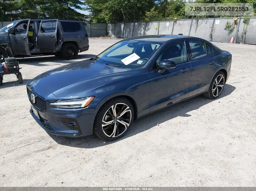 2024 Volvo S60 B5 Plus Dark Theme VIN: 7JRL12FL5RG282553 Lot: 45575400