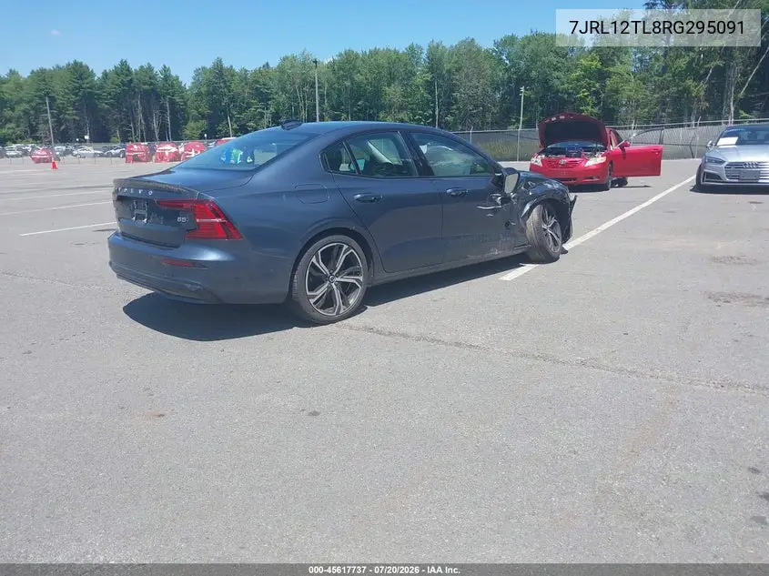 2024 Volvo S60 B5 Plus Dark Theme VIN: 7JRL12TL8RG295091 Lot: 45617737