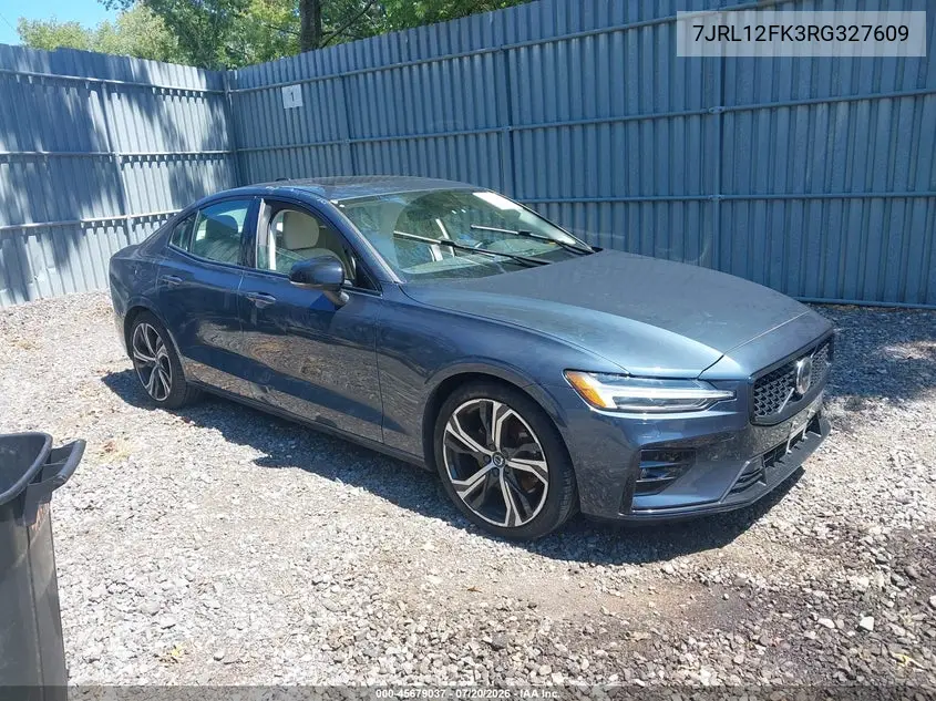 2024 Volvo S60 B5 Core Dark Theme VIN: 7JRL12FK3RG327609 Lot: 45679037