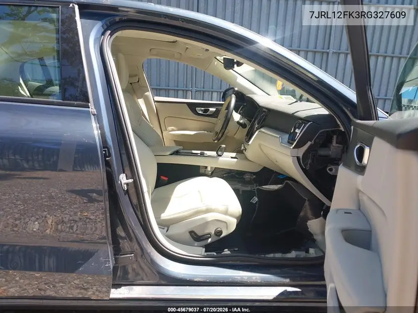 2024 Volvo S60 B5 Core Dark Theme VIN: 7JRL12FK3RG327609 Lot: 45679037