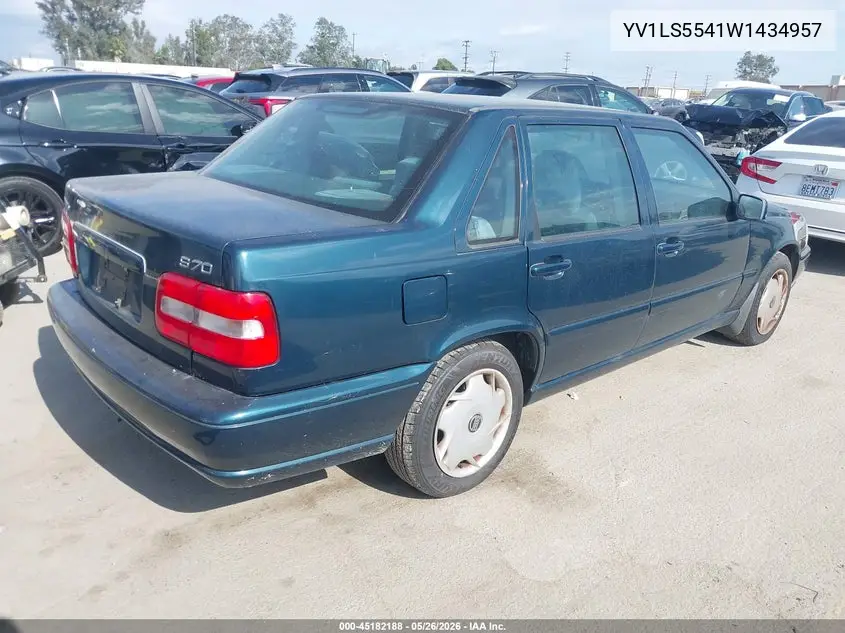 1998 Volvo S70 Gtas/Gtms VIN: YV1LS5541W1434957 Lot: 45182188
