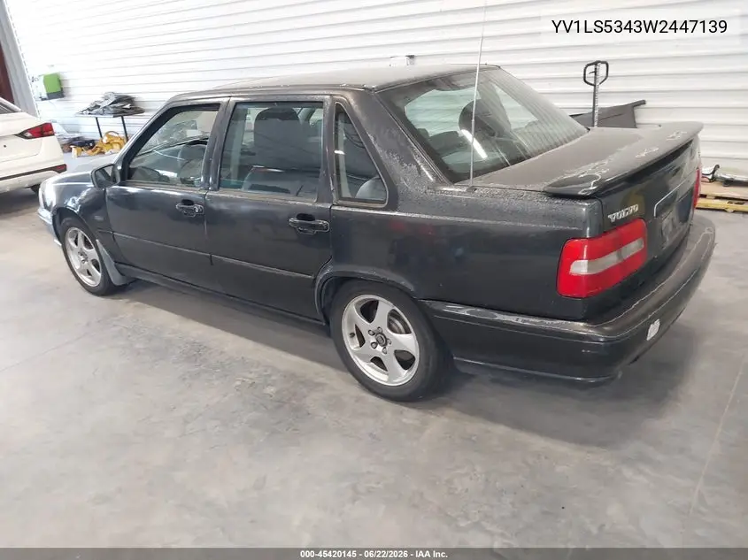 1998 Volvo S70 T5 VIN: YV1LS5343W2447139 Lot: 45420145