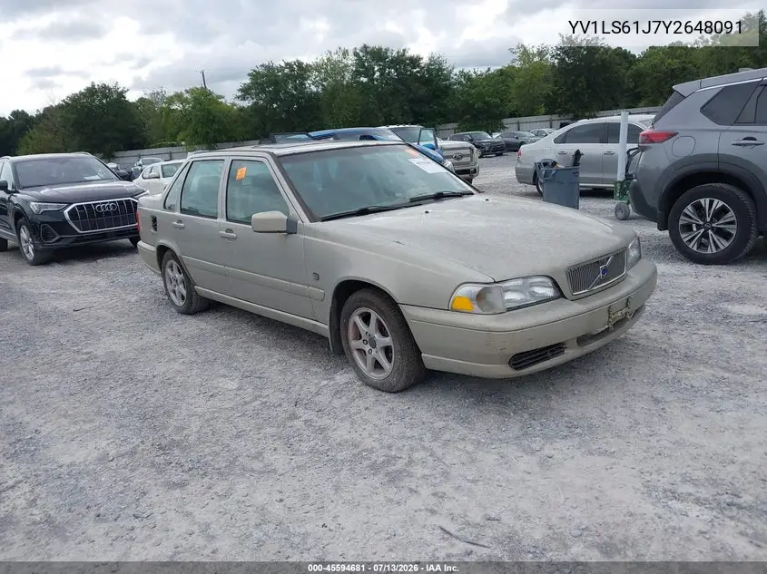 2000 Volvo S70 Se VIN: YV1LS61J7Y2648091 Lot: 45594681