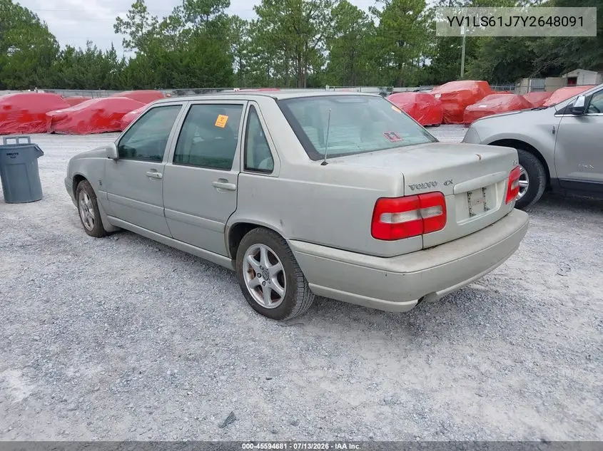 2000 Volvo S70 Se VIN: YV1LS61J7Y2648091 Lot: 45594681