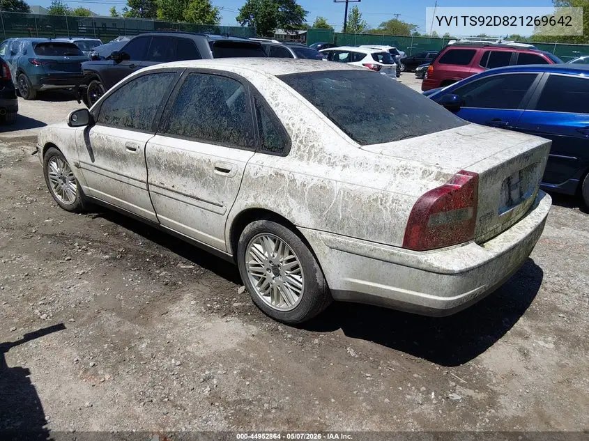 2002 Volvo S80 2.9 VIN: YV1TS92D821269642 Lot: 44952864