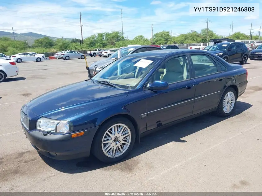 2002 Volvo S80 Executive/T6 VIN: YV1TS91D921246808 Lot: 45616235