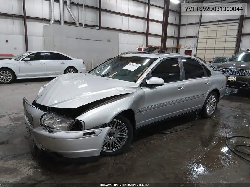 2003 Volvo S80 2.9 VIN: YV1TS92D031300044 Lot: 45279816