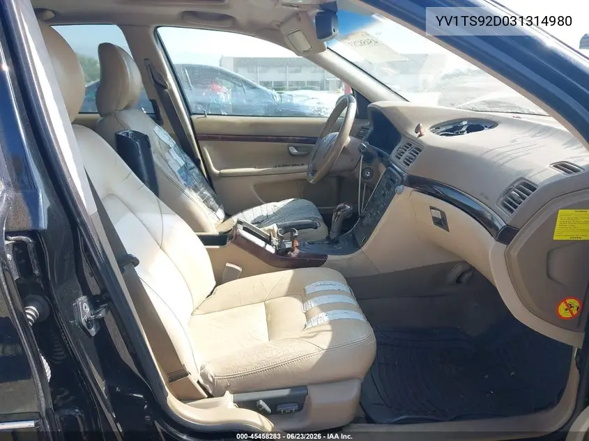 2003 Volvo S80 2.9 VIN: YV1TS92D031314980 Lot: 45458283