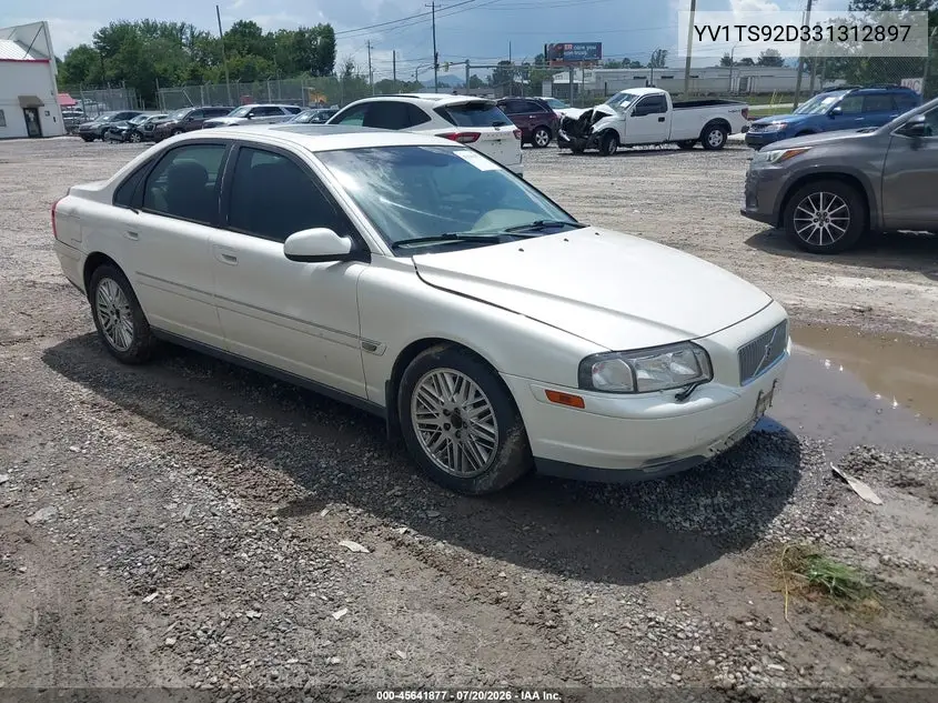 2003 Volvo S80 2.9L VIN: YV1TS92D331312897 Lot: 45641877