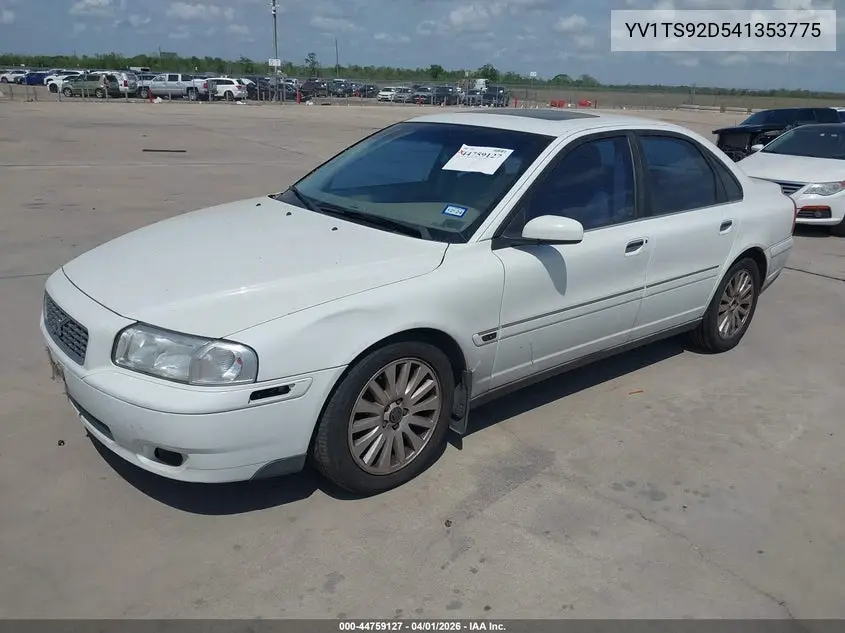 2004 Volvo S80 2.9 VIN: YV1TS92D541353775 Lot: 44759127