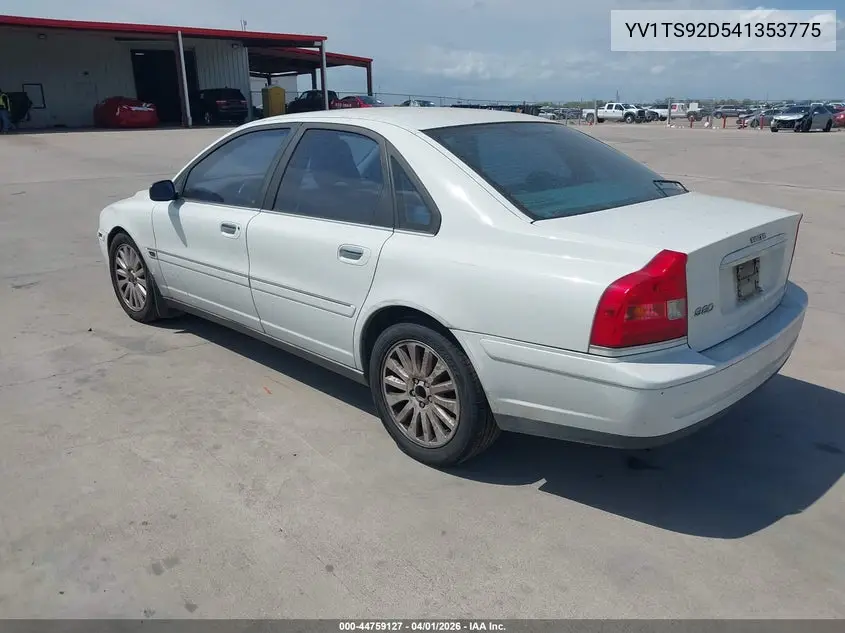 2004 Volvo S80 2.9 VIN: YV1TS92D541353775 Lot: 44759127