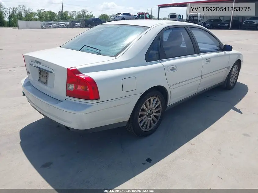 2004 Volvo S80 2.9 VIN: YV1TS92D541353775 Lot: 44759127