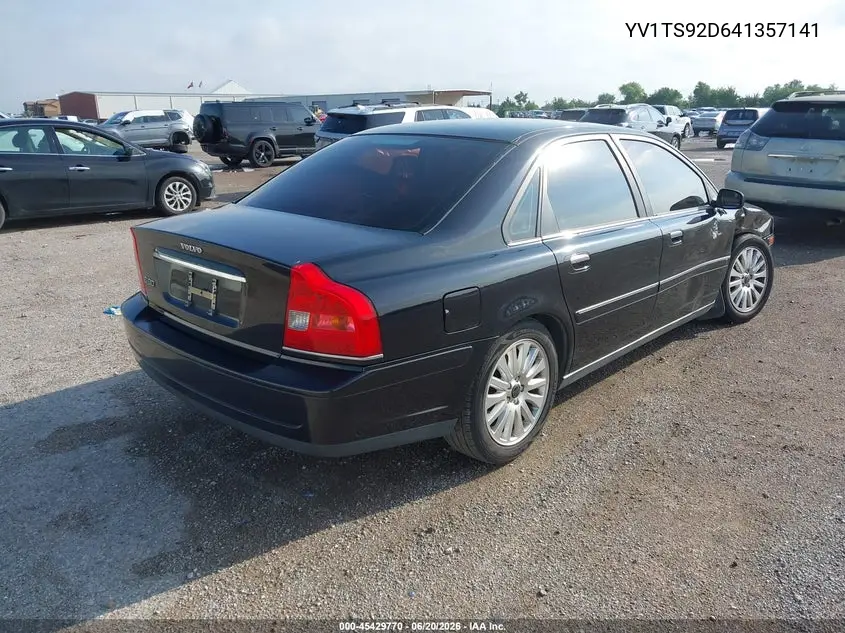 2004 Volvo S80 2.9 VIN: YV1TS92D641357141 Lot: 45429770
